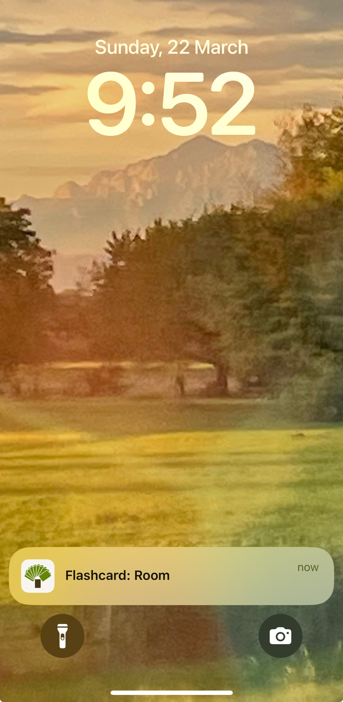 Notification screenshot